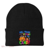 Will Trade Brother For Candy Funny Halloween Beanie thumb 0