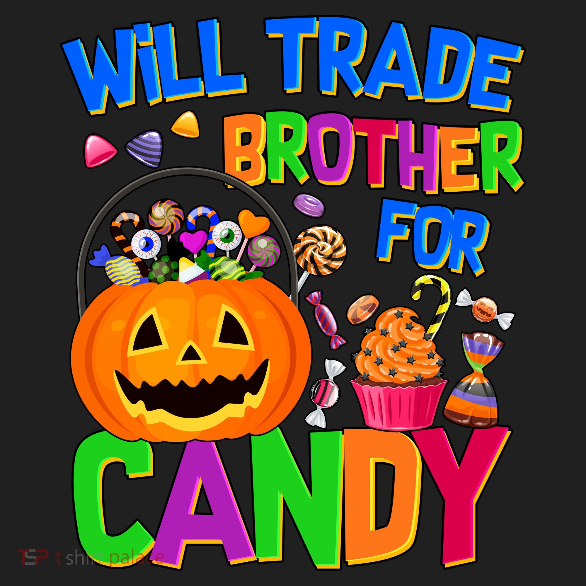 Will Trade Brother For Candy Funny Halloween Beanie