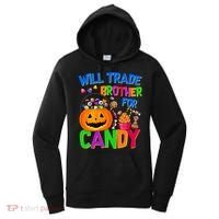 Will Trade Brother For Candy Funny Halloween Women's Hoodie thumb 0