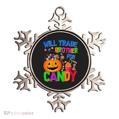 Will Trade Brother For Candy Funny Halloween Ornament