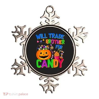 Will Trade Brother For Candy Funny Halloween Ornament