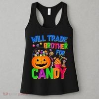 Will Trade Brother For Candy Funny Halloween Women's Tank Top thumb 3