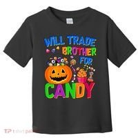 Will Trade Brother For Candy Funny Halloween Toddler T-Shirt thumb 0