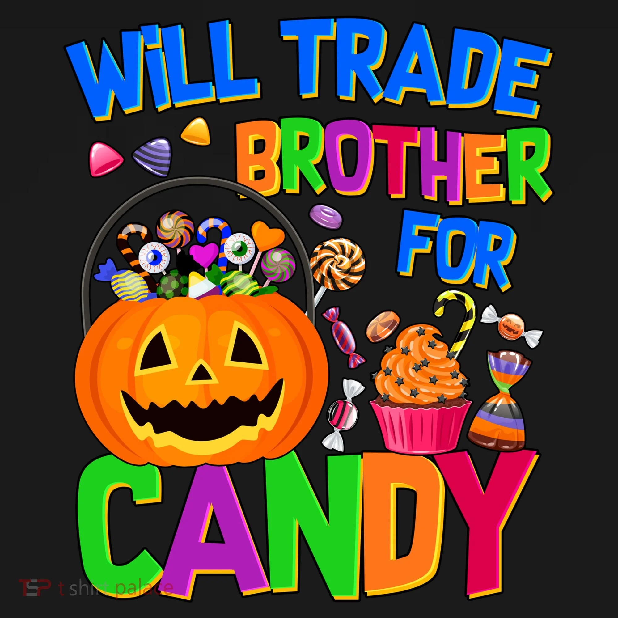 Will Trade Brother For Candy Funny Halloween Women's T-Shirt