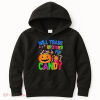 Will Trade Brother For Candy Funny Halloween Kids Hoodie thumb 0