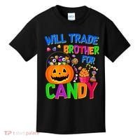 Will Trade Brother For Candy Funny Halloween Kids T-Shirt thumb 0