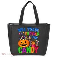 Will Trade Brother For Candy Funny Halloween Tote Bag thumb 0