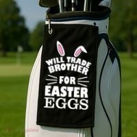 Will trade brother for eggs Golf Towel thumb 2