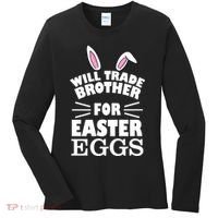 Will trade brother for eggs Women's Long Sleeve Shirt thumb 0