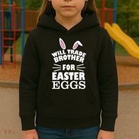 Will trade brother for eggs Kids Hoodie thumb 3