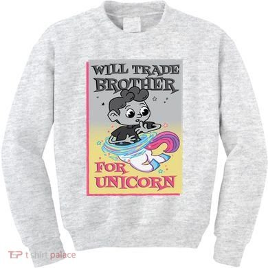 Will Trade Brother For Unicorn Kids Sweatshirt