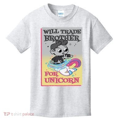 Will Trade Brother For Unicorn Kids T-Shirt
