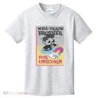 Will Trade Brother For Unicorn Kids T-Shirt thumb 0