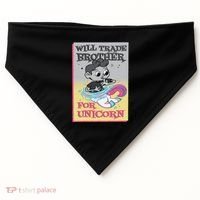 Will Trade Brother For Unicorn USA-Made Doggie Bandana thumb 0