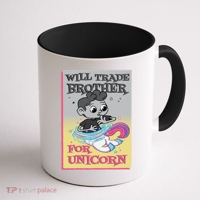 Will Trade Brother For Unicorn Coffee Mug back