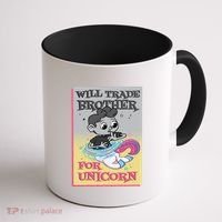 Will Trade Brother For Unicorn Coffee Mug thumb 1