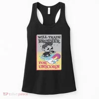 Will Trade Brother For Unicorn Women's Tank Top thumb 0