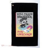 Will Trade Brother For Unicorn Golf Towel thumb 0