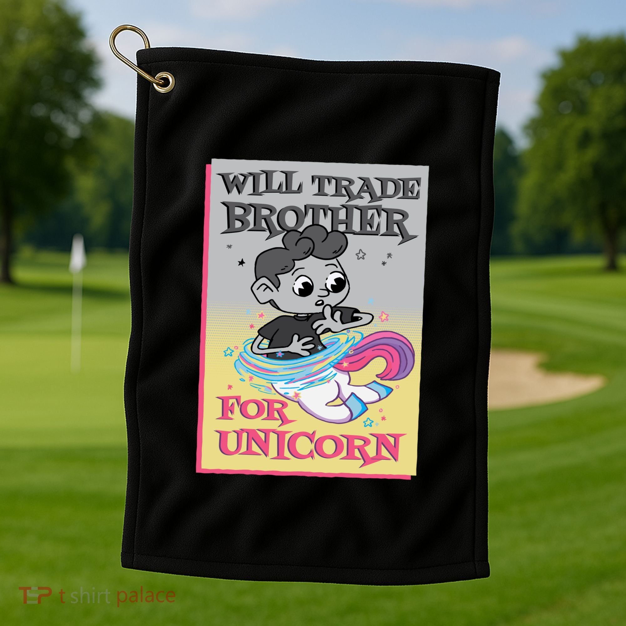 Will Trade Brother For Unicorn Golf Towel