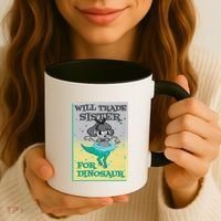 Will Trade Sister For Dinosaur Coffee Mug thumb 3
