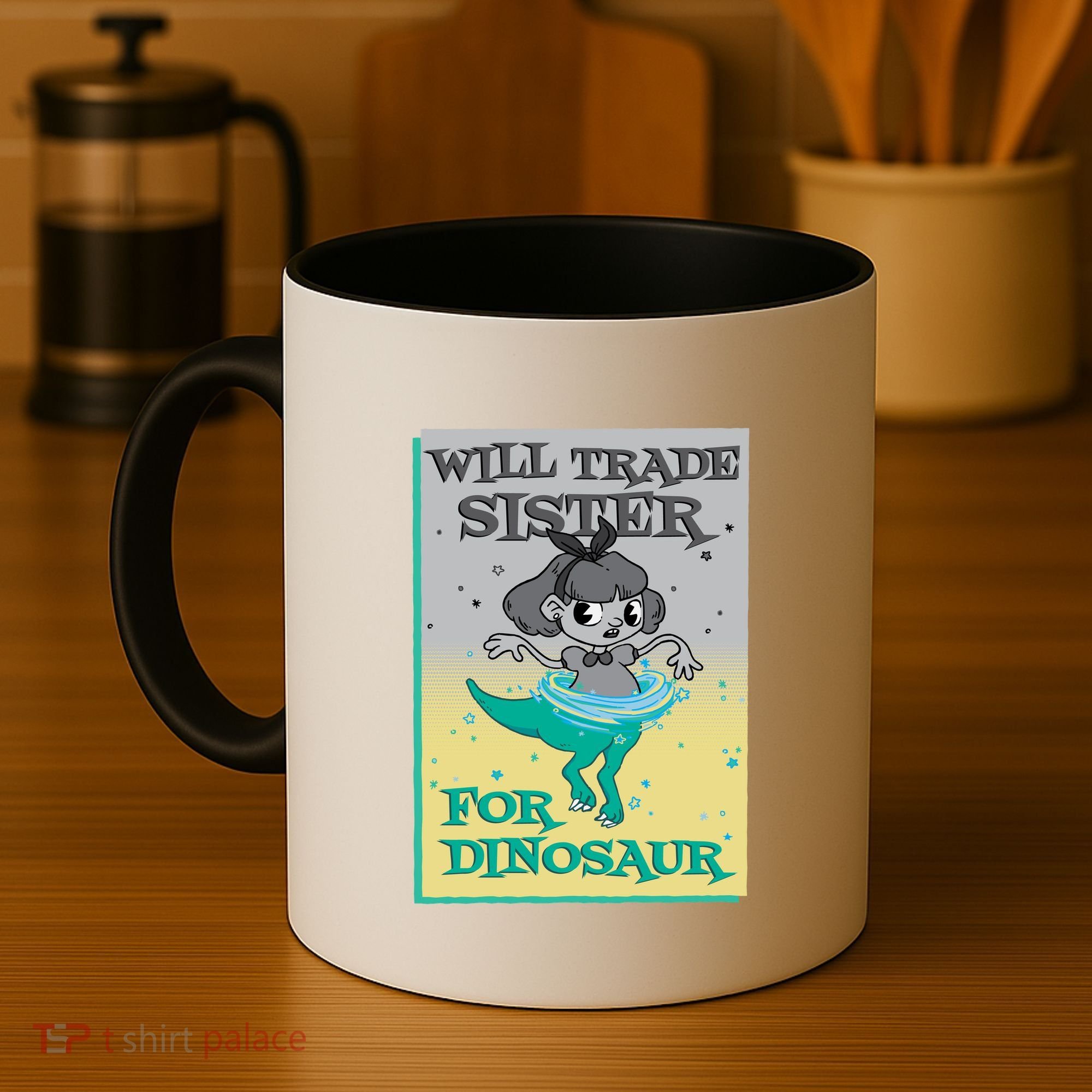 Will Trade Sister For Dinosaur Coffee Mug