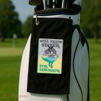 Will Trade Sister For Dinosaur Golf Towel thumb 2