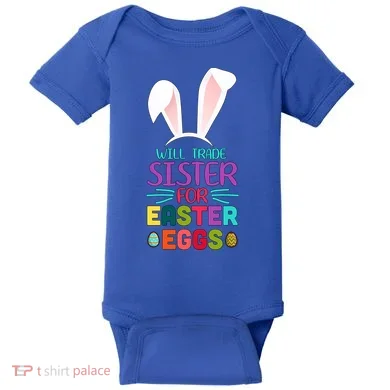 Will Trade Sister For Easter Eggs Baby Bodysuit