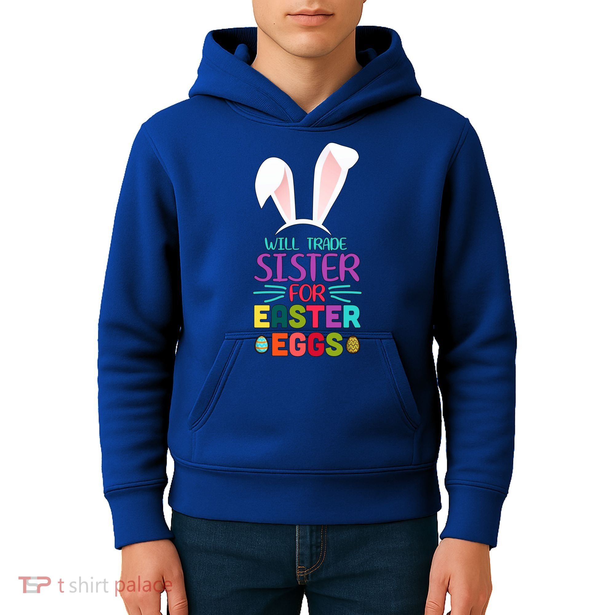 Will Trade Sister For Easter Eggs Kids Hoodie
