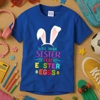 Will Trade Sister For Easter Eggs Kids T-Shirt thumb 3