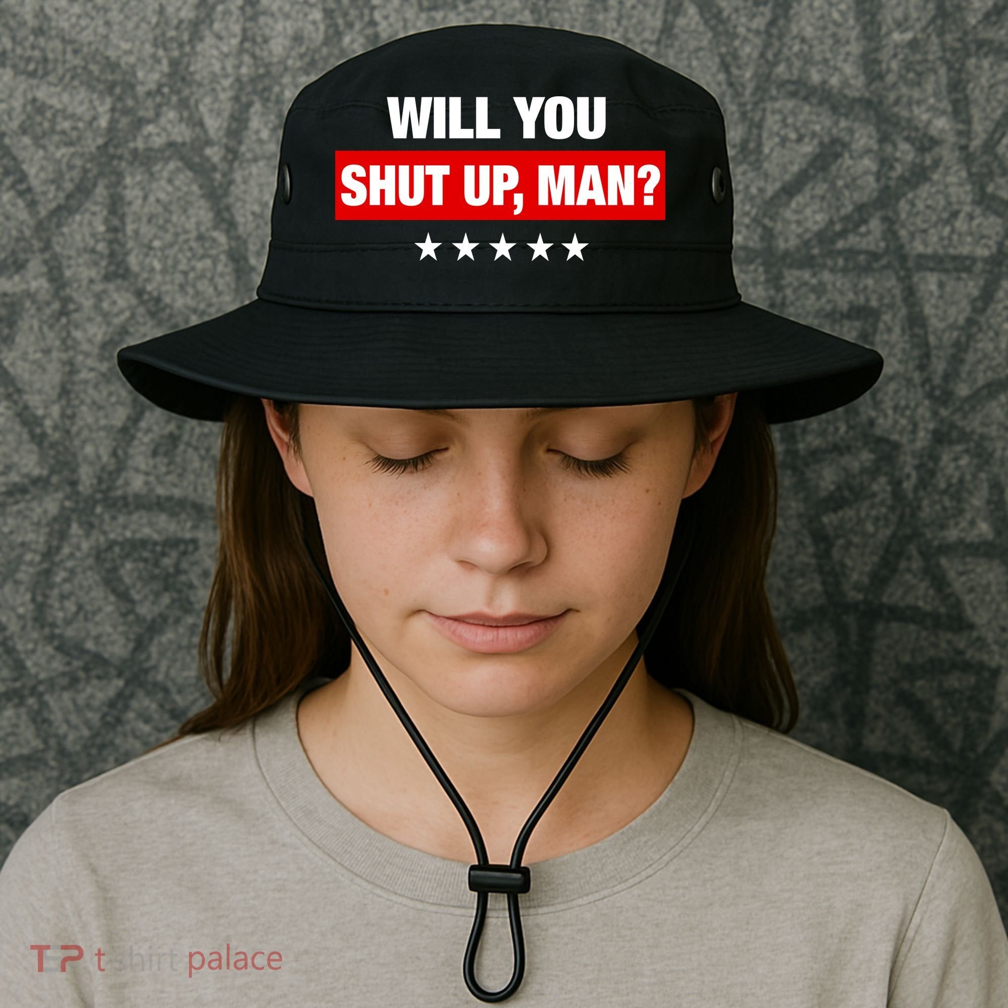 Will You Shut Up Man? Biden Quote Presidential Debate  Bucket Hat
