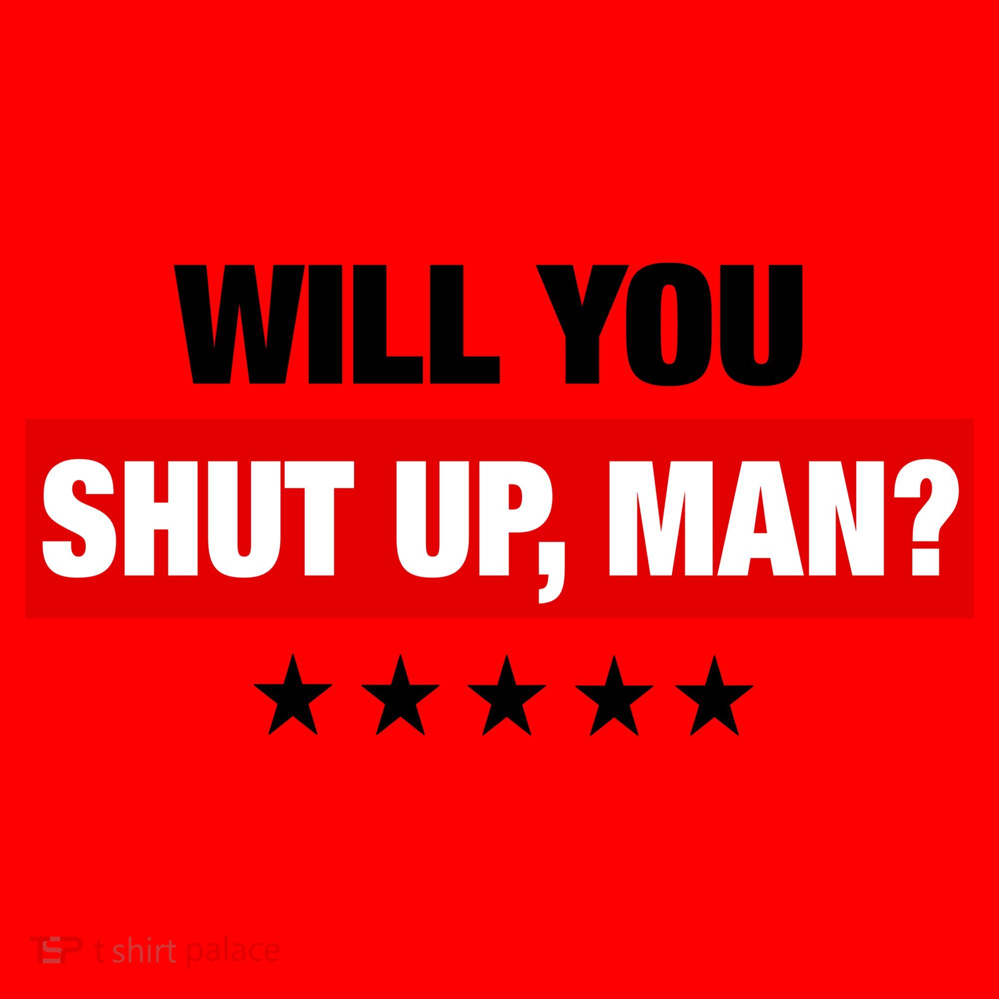 Will You Shut Up Man? Biden Quote Presidential Debate  Santa Hat