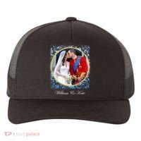 William & Kate Royal Wedding Photo Yupoong Adult 5-Panel Trucker Hat thumb 0