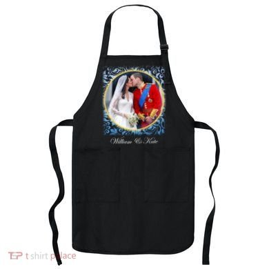 William & Kate Royal Wedding Photo Apron