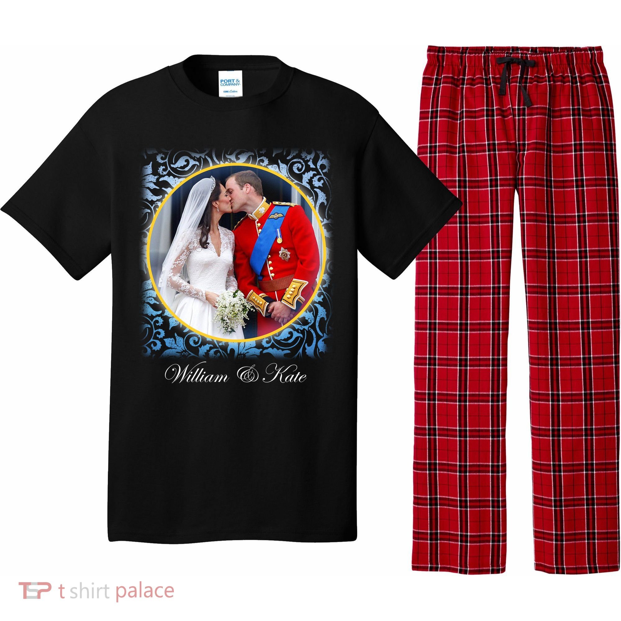 William & Kate Royal Wedding Photo Pajama Set
