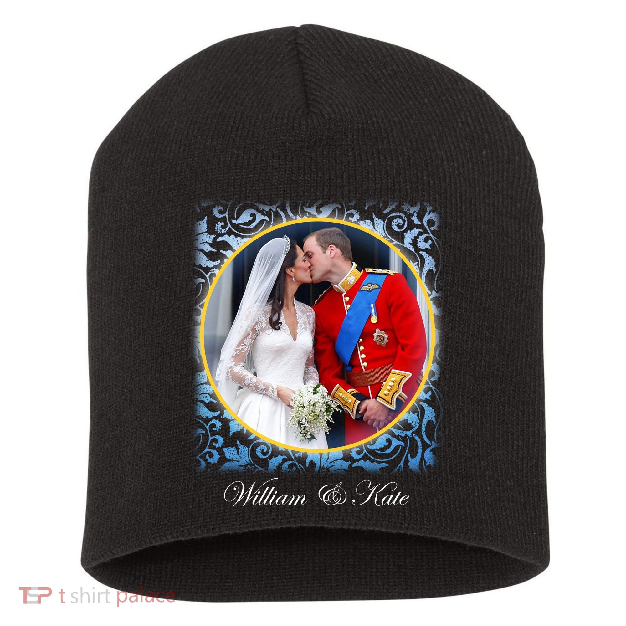 William & Kate Royal Wedding Photo Short Acrylic Beanie