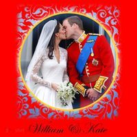 William & Kate Royal Wedding Photo Santa Hat thumb 1