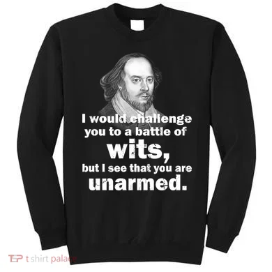 William Shakespeare Wits Quote Sweatshirt
