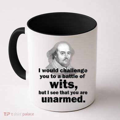 William Shakespeare Wits Quote Coffee Mug
