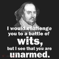 William Shakespeare Wits Quote Beanie thumb 2