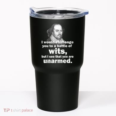 William Shakespeare Wits Quote Tumbler