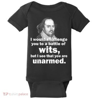 William Shakespeare Wits Quote Baby Bodysuit