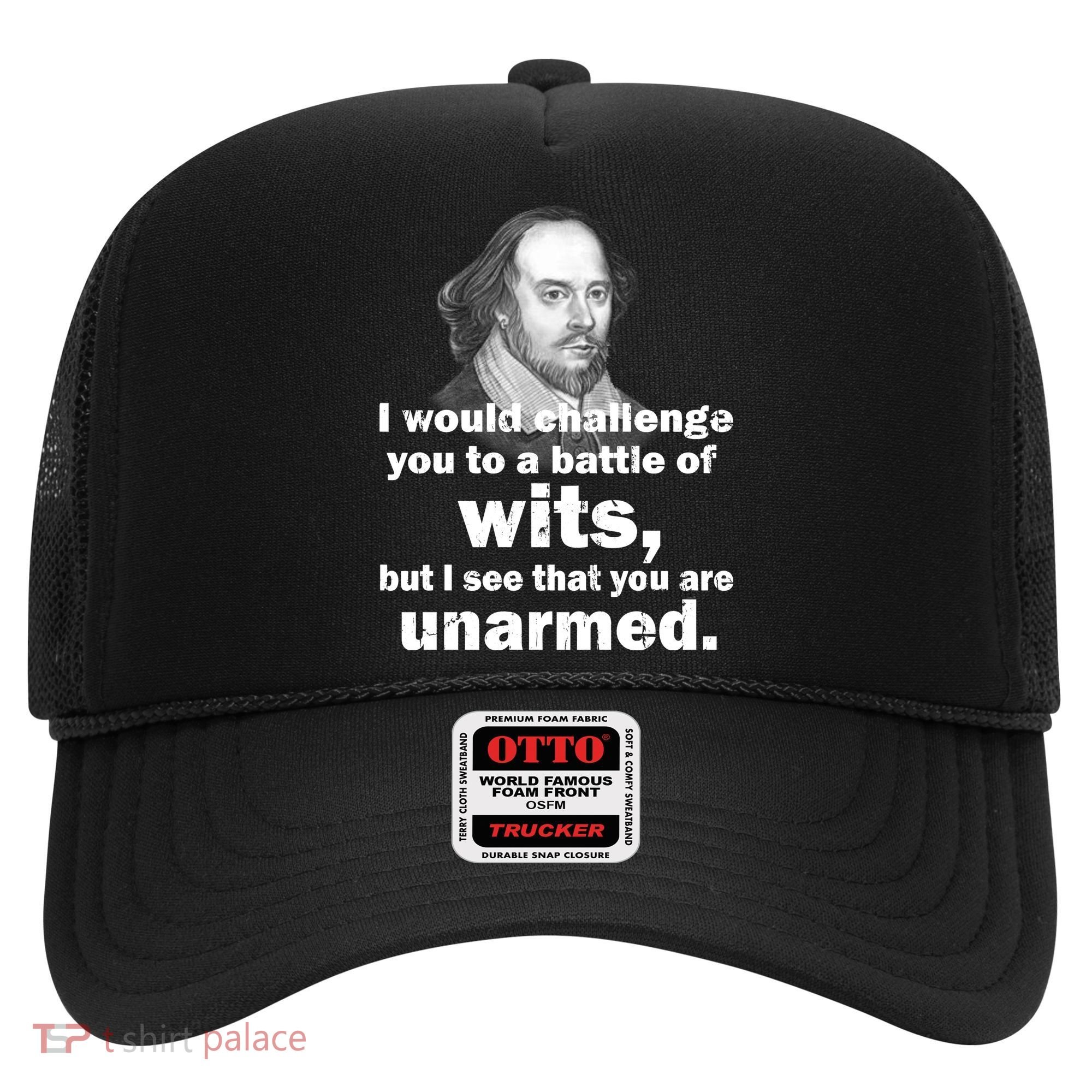 William Shakespeare Wits Quote Hat