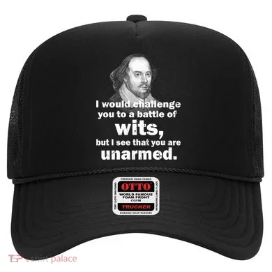 William Shakespeare Wits Quote Hat