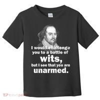 William Shakespeare Wits Quote Toddler T-Shirt thumb 0