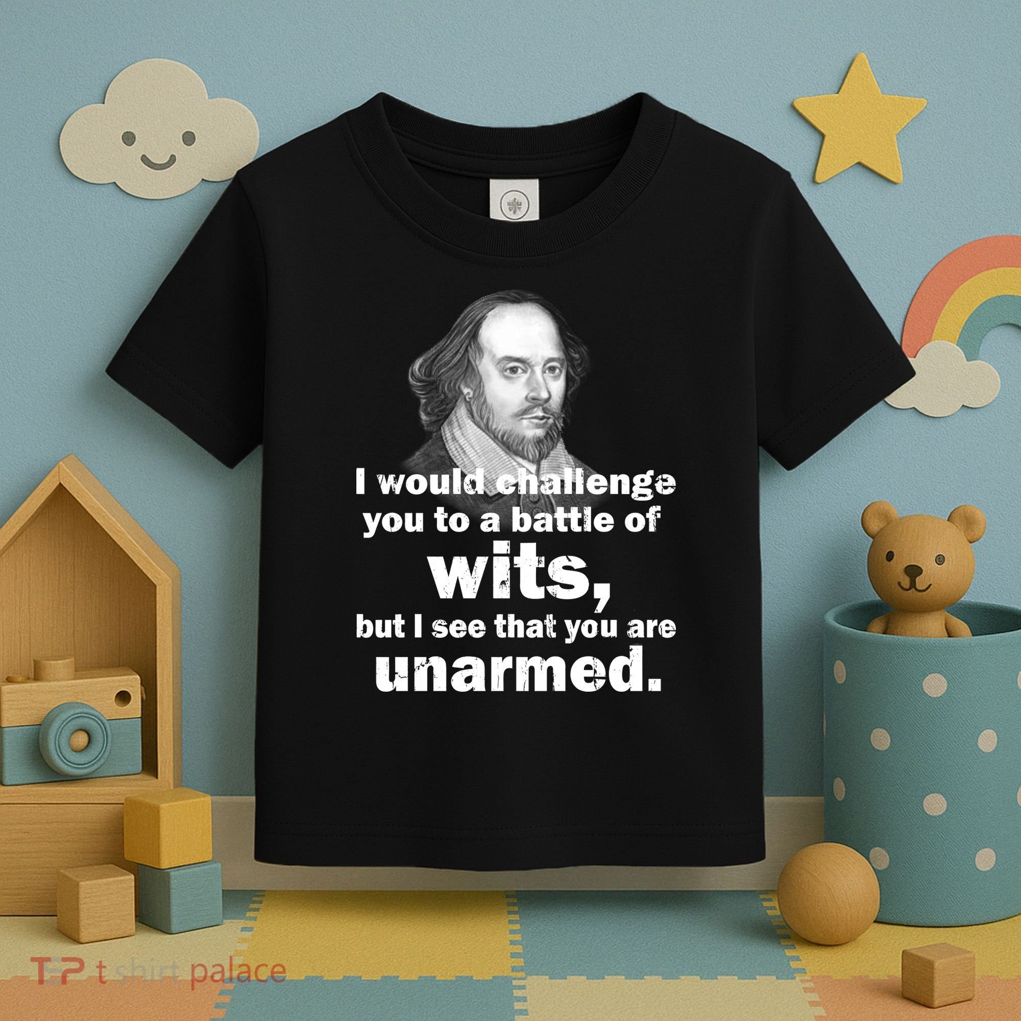 William Shakespeare Wits Quote Toddler T-Shirt