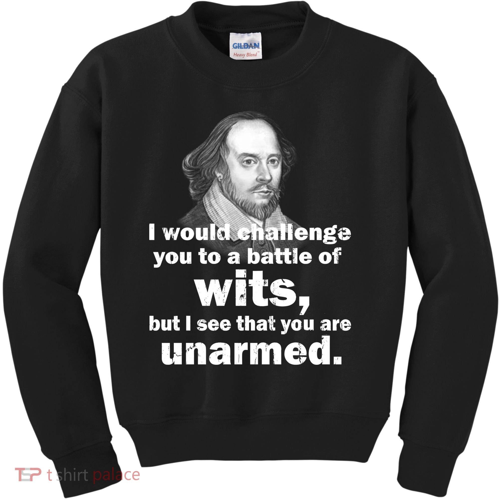 William Shakespeare Wits Quote Kids Sweatshirt