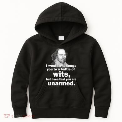 William Shakespeare Wits Quote Kids Hoodie