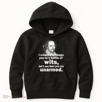 William Shakespeare Wits Quote Kids Hoodie thumb 0