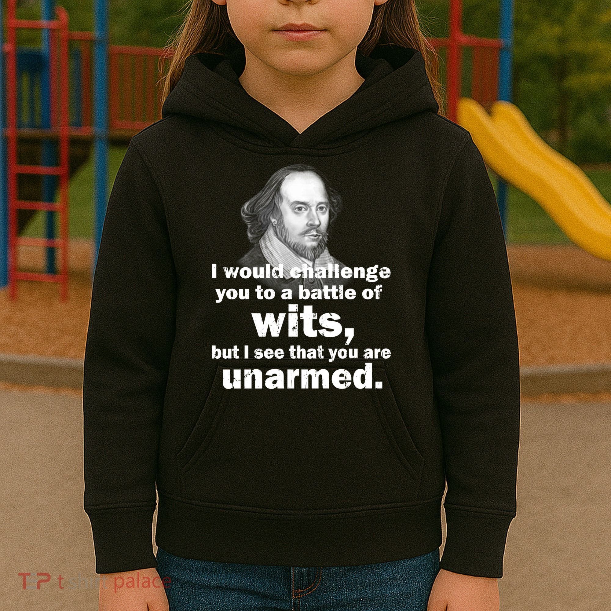 William Shakespeare Wits Quote Kids Hoodie