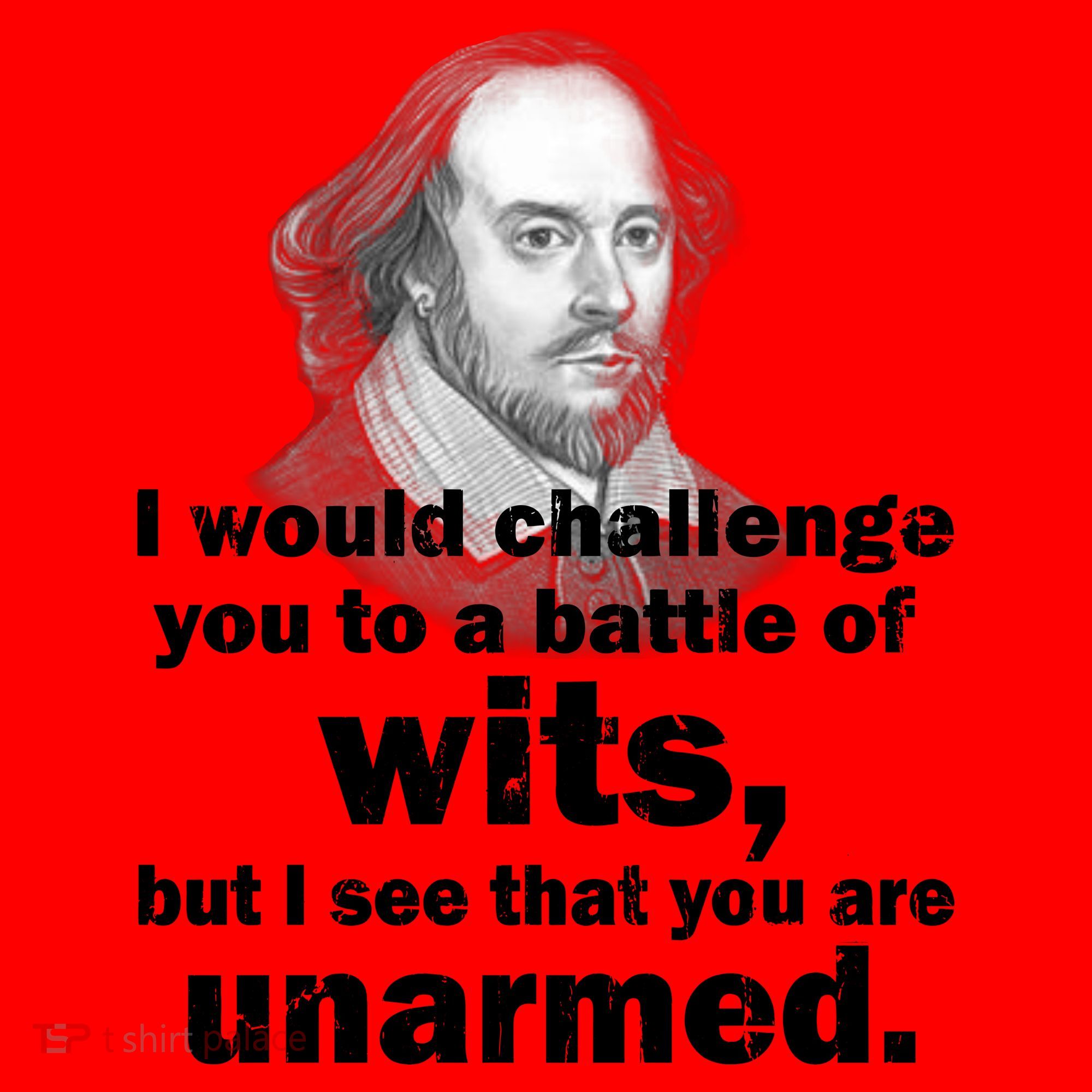 William Shakespeare Wits Quote Santa Hat